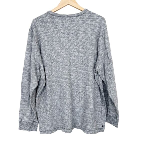 Untuckit Gray Henley Long Sleeve Shirt Sz XXL - Picture 4 of 6